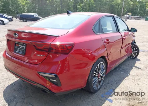 2021 Kia Forte Gt из США, поврежденный, VIN 3KPF44ACXME274284